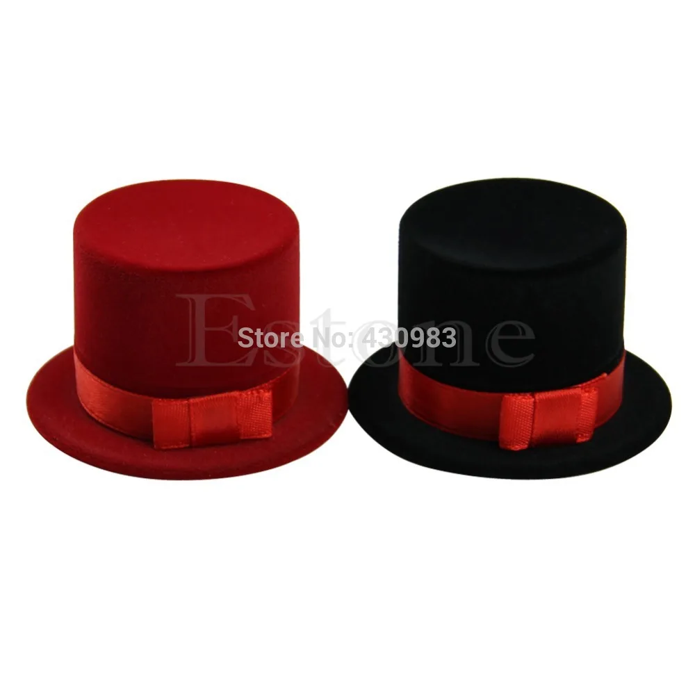 Милая соломенная шляпа бархатная картонная коробочка для колец и украшений