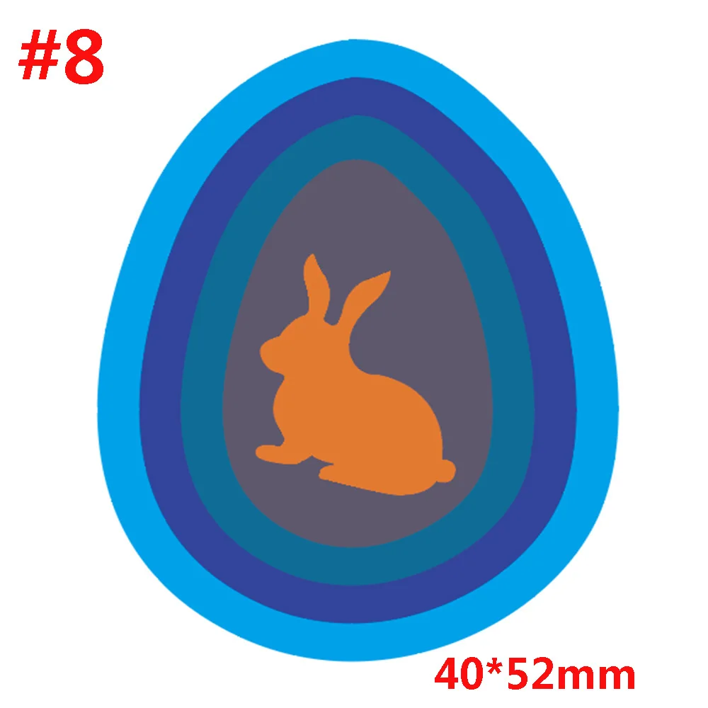 8 Happy Easter/Rabbit/Elf металлические трафареты для пресс-формы для Скрапбукинг фото украшение для альбома Тисненные карты Изготовление поделок своими руками - Цвет: 8