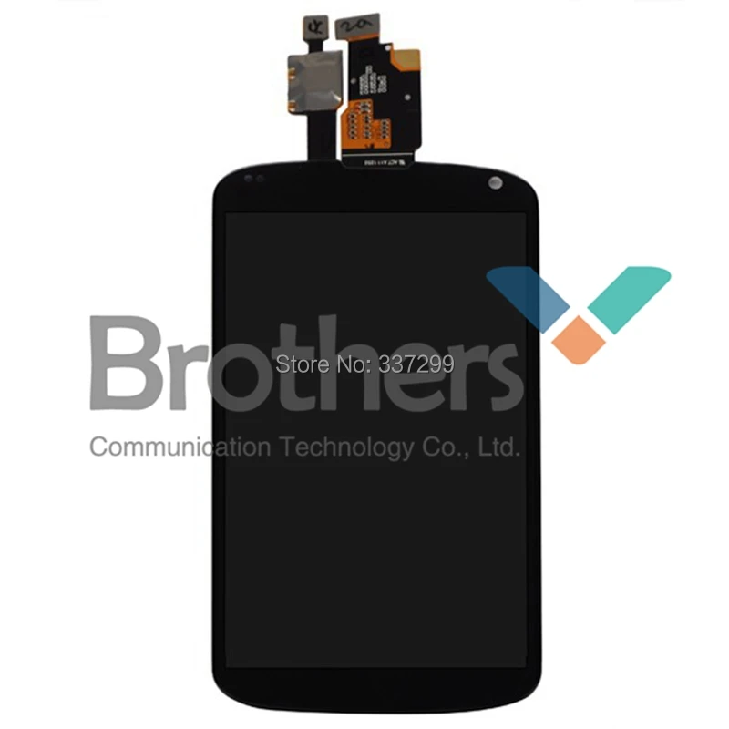 Оптовая продажа, новый черный дигитайзер + ЖК-дисплей в сборе для LG Occam Mako Nexus 4,Optimus E960, бесплатная доставка