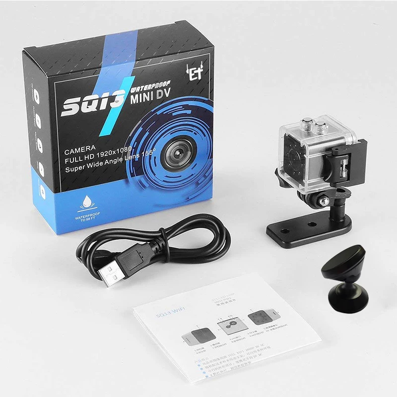 SQ13 Wi Fi P2P мини Камера Водонепроницаемый Full HD 1080 P камера видеонаблюдения ИК Ночное