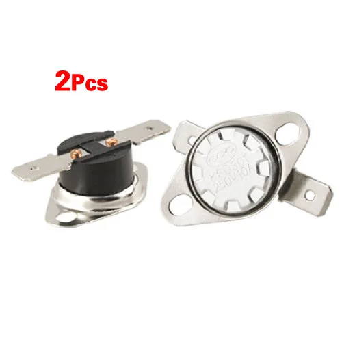 

New 2 x KSD301 120C Black Celsius Temperature Control Switch Thermostat N.C