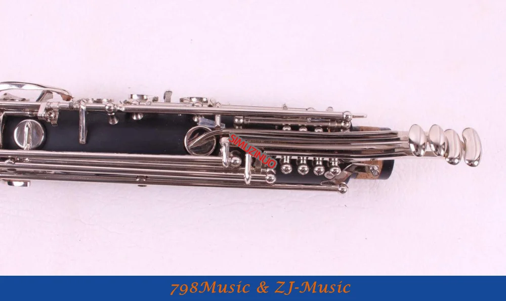 (Низкий C) басовый кларнет Bb ключ жесткий бакелитовый корпус никелированный|bass