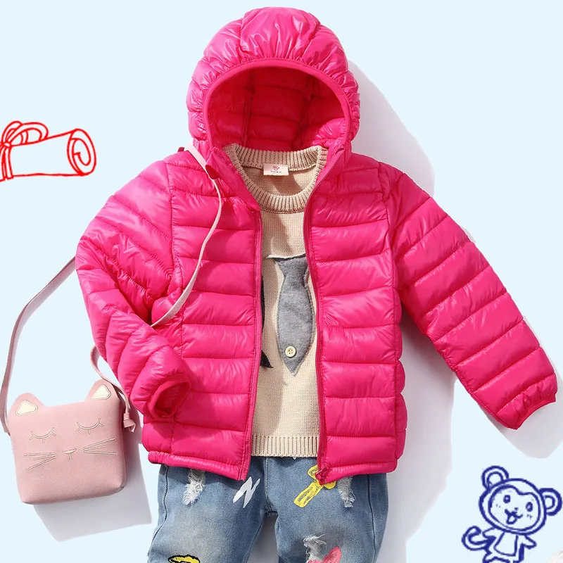Children Winter Cotton Padded Jackets 2018 Kids Hooded Parkas Warm Coats For Boys &amp Girls 3-12 Years 10 Color With Clothes Bag | Детская