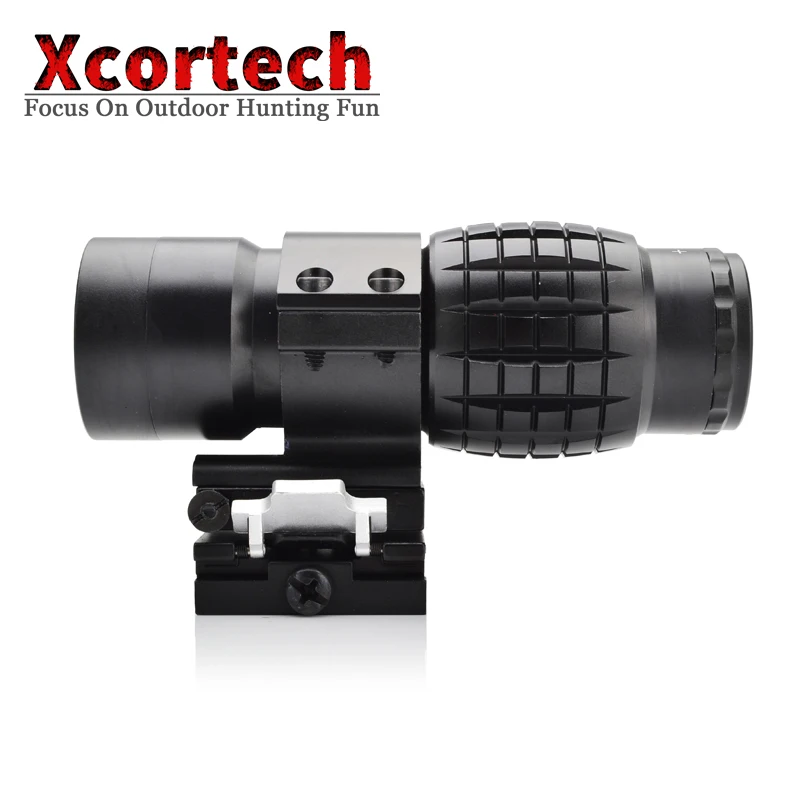 Тактический 3X Лупа Оптический прицел оптический Подходит Aimpoint Sight с откидной