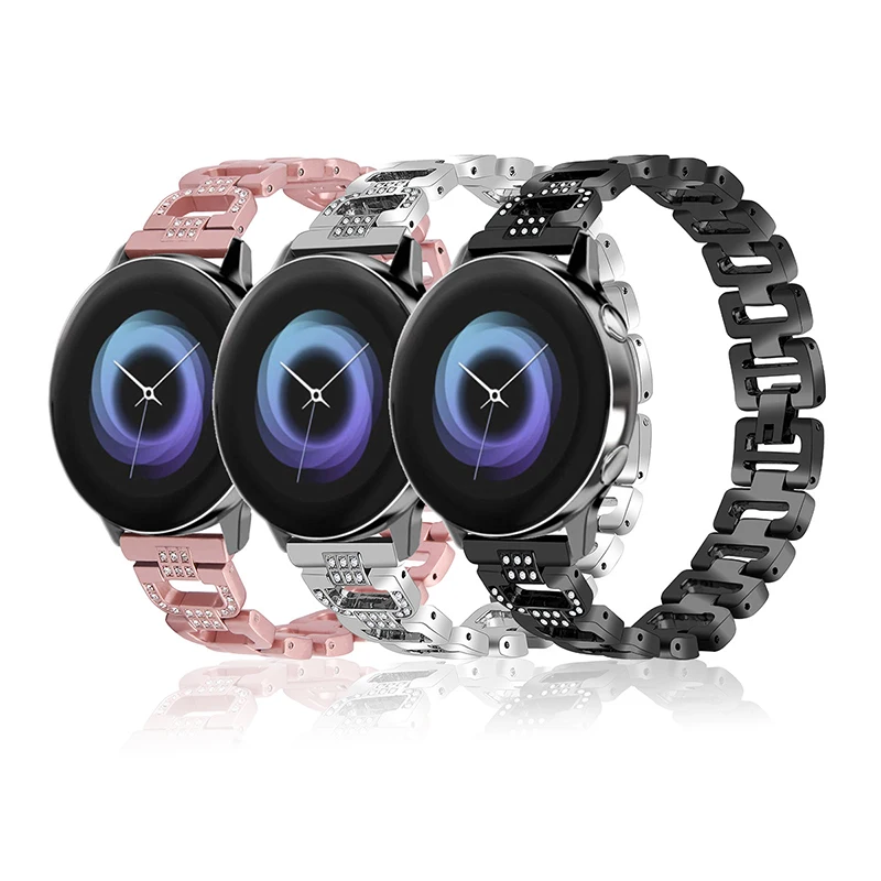 20 мм ремешок для часов из нержавеющей стали Samsung galaxy Active Smart Watch замены браслета