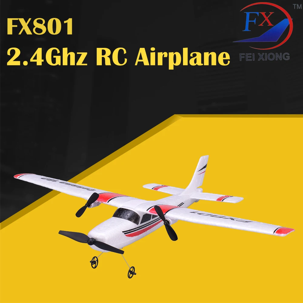 FX801 2 4 Ghz RC самолет летающий фиксированное крыло EPP планер из пеноматериала 15 минут