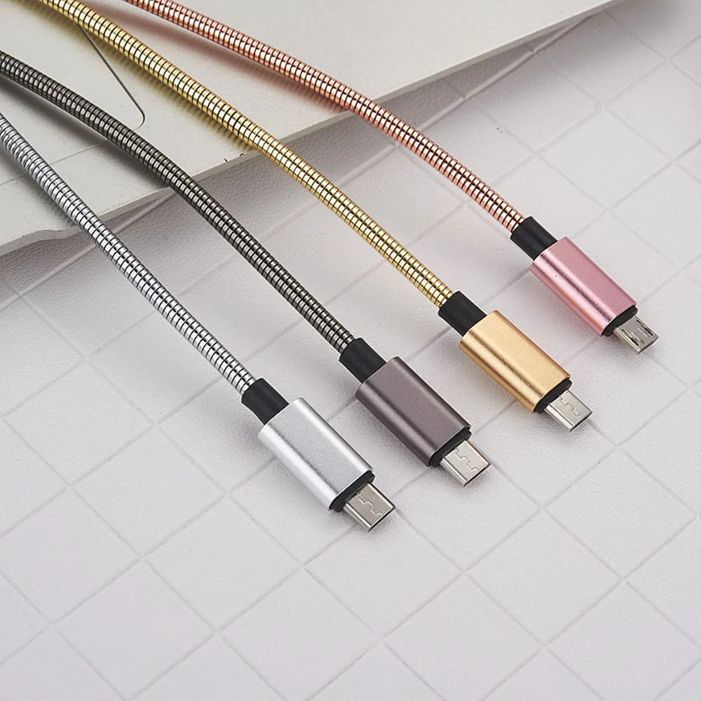 Многофункциональный кабель Type C зарядный провод с металлической оплеткой для