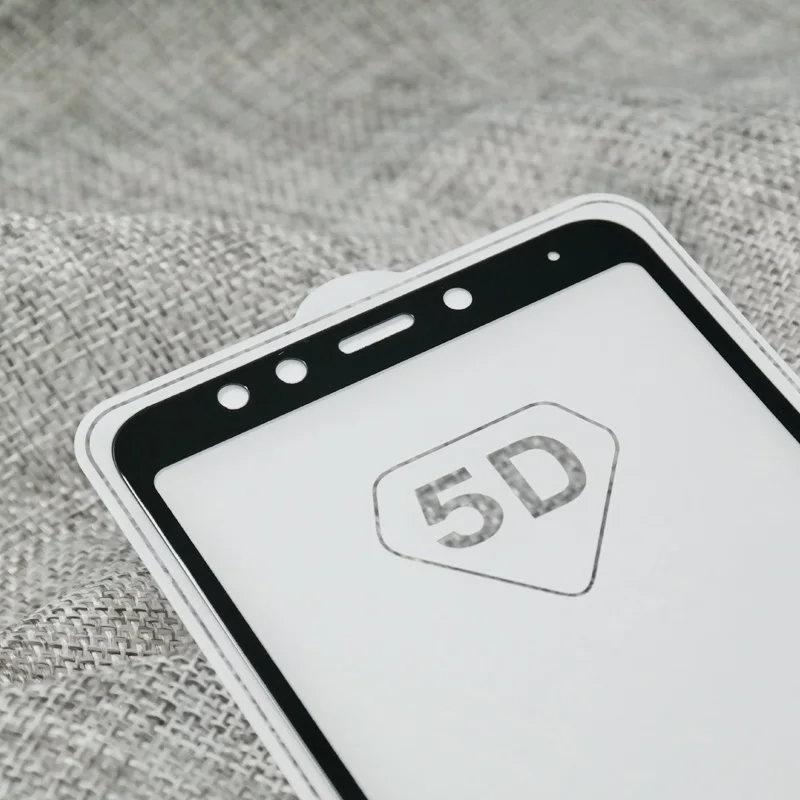 Закаленное стекло 5D для Xiaomi redmi 5 plus mi a1 note 4x mi6 6 5x защитная пленка ультратонкий