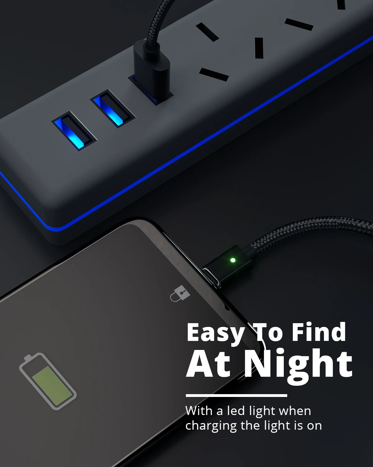GUUGEI Магнитный usb кабель для зарядки type-C кабель для быстрой зарядки 3,0 type-C кабель для быстрой зарядки и синхронизации данных нейлоновые кабели для мобильных телефонов