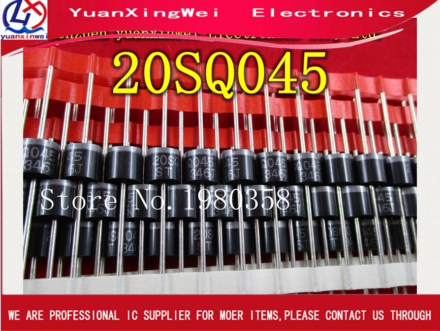 Free Shipping 10PCS 20SQ045 20A 45V R-6 PEC New Original High quality Schottky Diode | Электроника