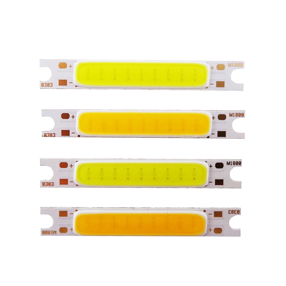 2 шт. Cob светодиодный источник света Epistar Chip 3W DC9 11V сверхъяркая Лампа 48*7 мм изделие