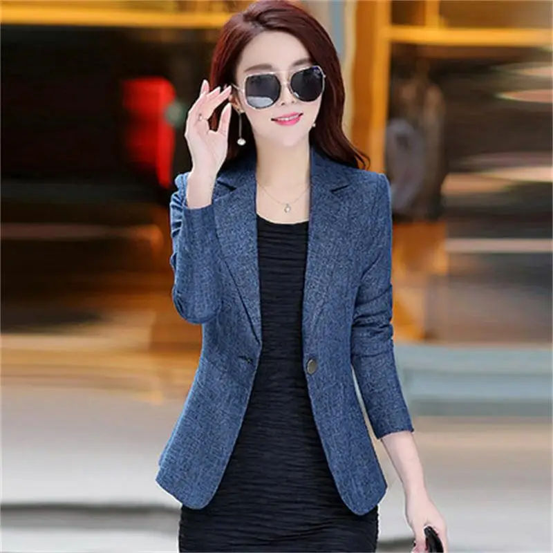 

Ms. Blazers Autumn New Women Small Suit Jacket Version Of women Slim Casual Suit Large Size4XL Women Was Thin Blazer Women