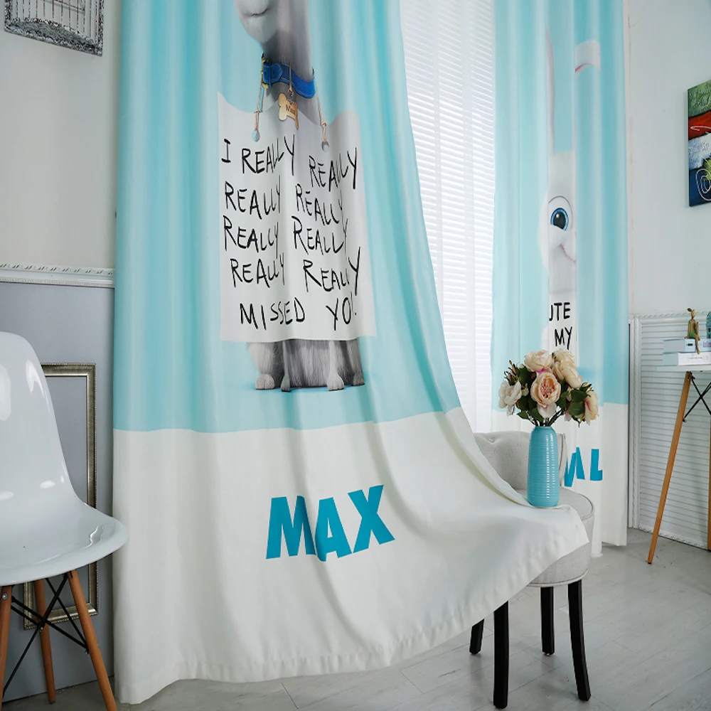 Сшитая на заказ 2x Штора для занавесок с люверсами детской комнаты окна тюля 200x260