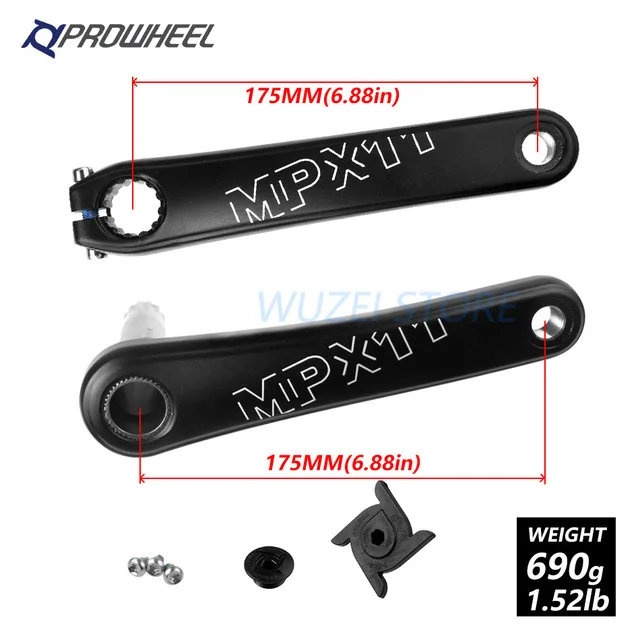 Crank 175mm 170/175 мм MTB шатун для велосипеда передняя Звездочка/30/32/34/36/38 T 7075 ЧПУ Алюминиевый узкая широкая цепь из колец цепь для GXP XX1 X9 модными принтами XO X01 - Цвет: Crank 175mm