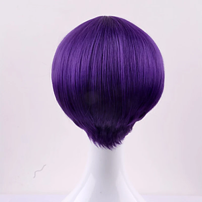 HAIRJOY синтетические волосы фиолетовые парики для женщин короткий прямой парик для косплея