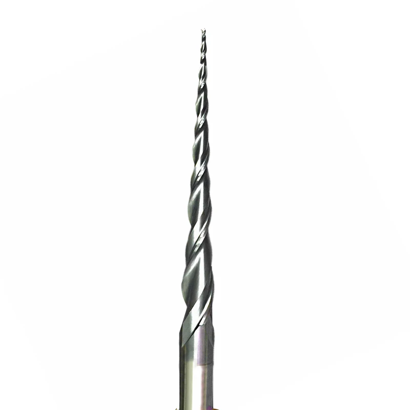 1 шт. R0.5 * D8 6 0 100L 2 каннелюра с HRC55 коническая кисть шариковым носиком и Концевая
