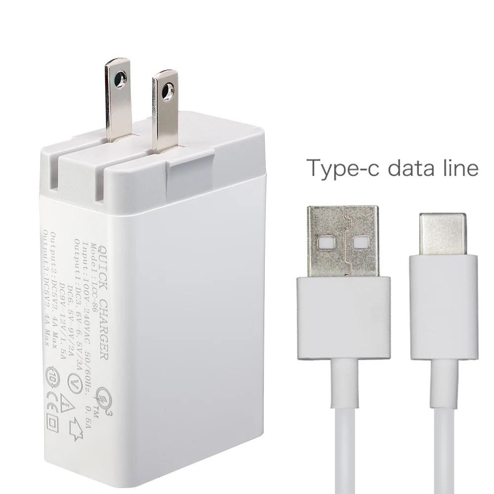 Оригинальное YILIZOMANA 30 Вт быстрое зарядное устройство QC 3 0 EU US UK порта USB для iPhone Samsung