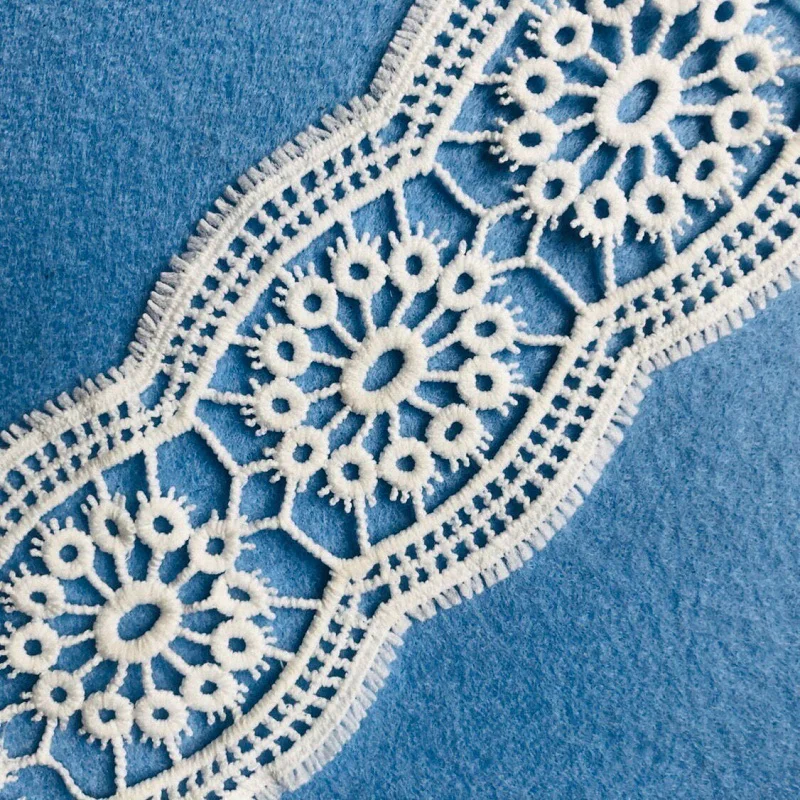 3 Yards Crochet Knitting Lace Trim Fabric Ribbon for DIY Apparel Sewing Handmade Patchwork Scrapbooking Craft Accessories | Дом и сад