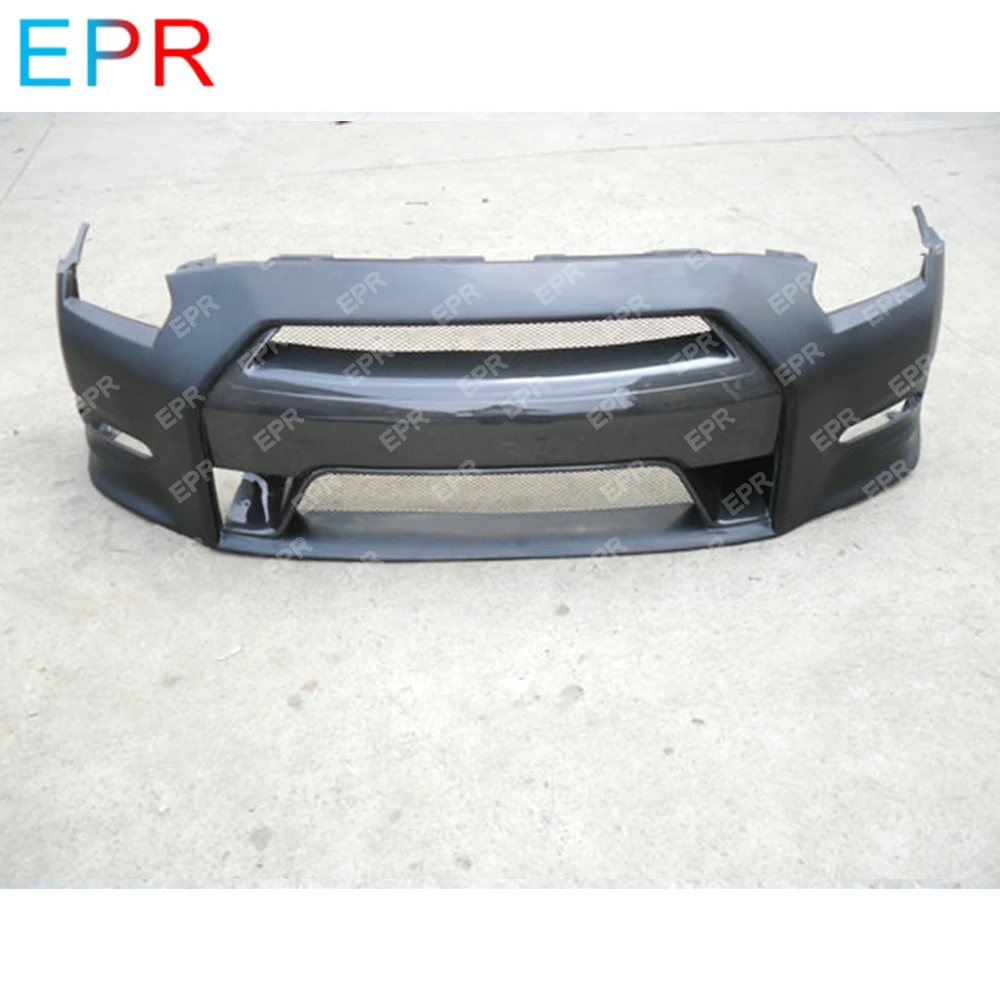 Для Nissan GTR R35 (2011 2013) стекло волокно OEM стиль передний бампер w/o LED (DBA бампер) тюнинг