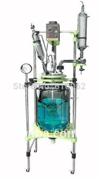 Взрывозащищенный химический реактор с рубашкой 20 л стеклянная реакционная