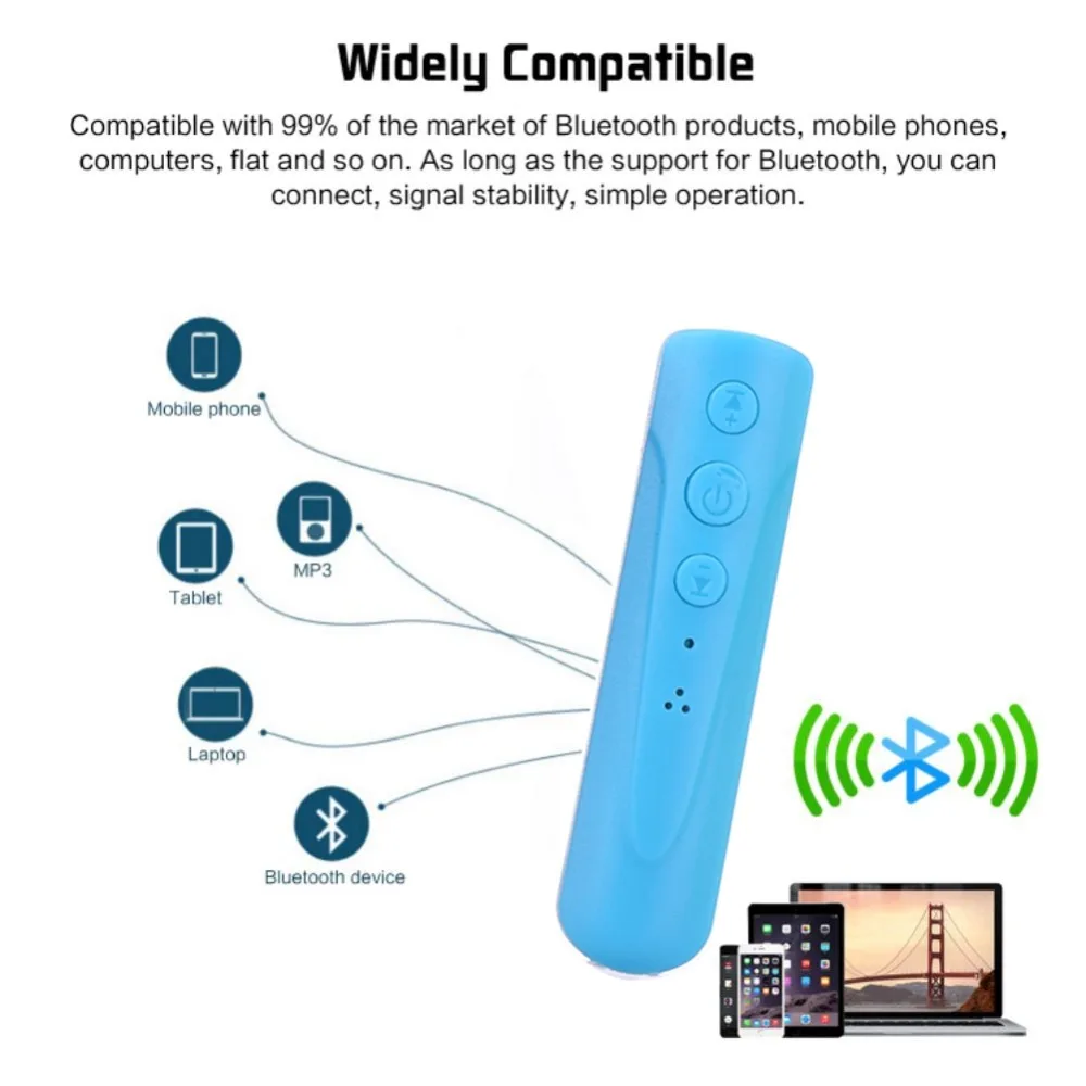 EDAL Новый беспроводной Bluetooth приемник автомобильный Handfree 3 5 мм потоковый A2DP авто AUX