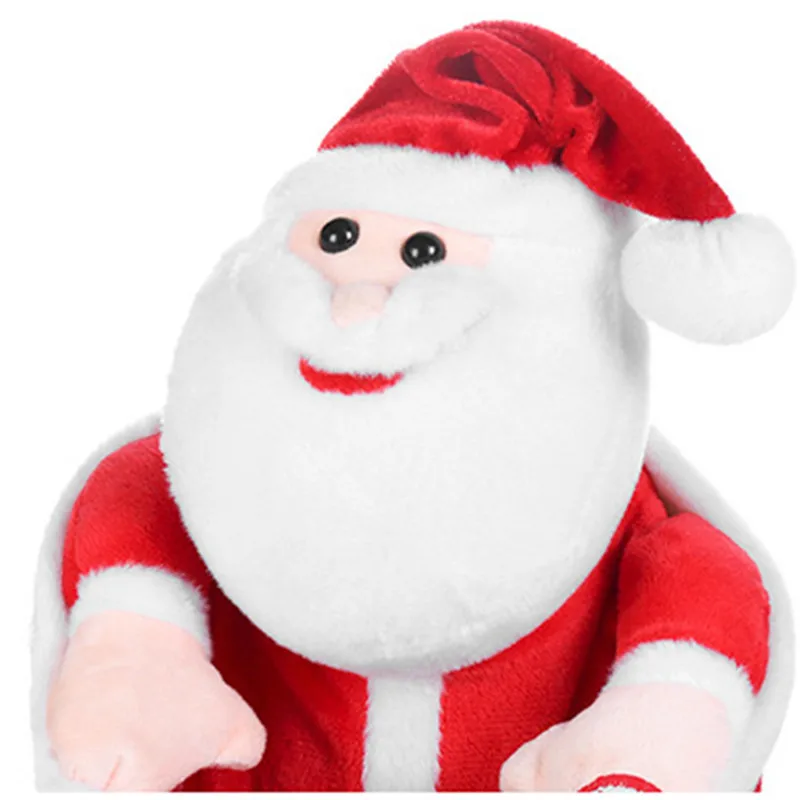 25 см PeekBoo пение Санта Клаус Электрический плюшевые куклы мягкие Kriss Kringle Hide Seek музыкальный интерактивная игрушка подарок для Рождество