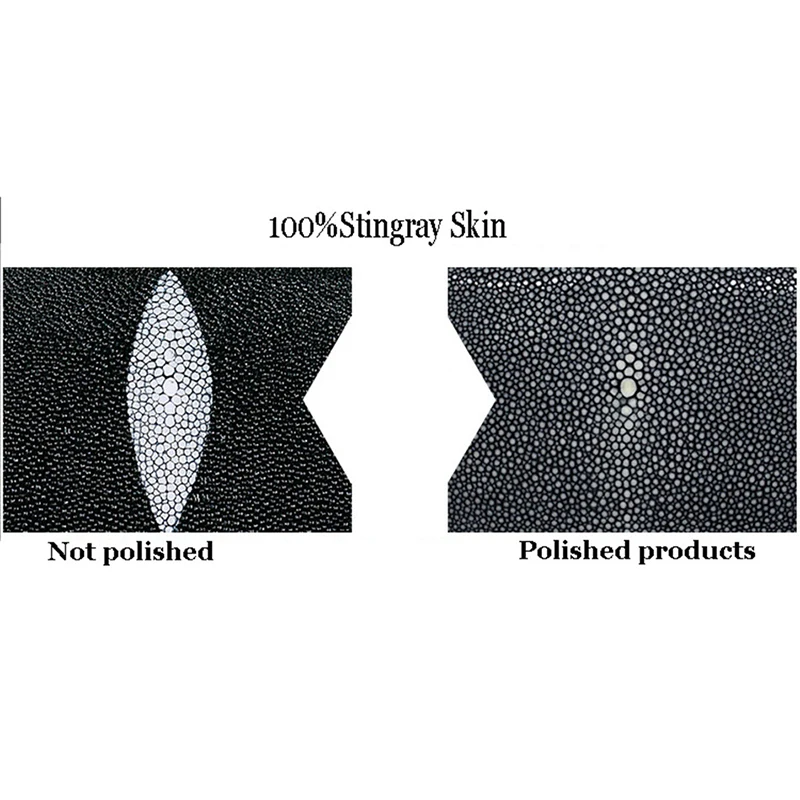 Leeshang Новинка 2017 года Кожи Ската Кошелек Для женщин s браслет кошельки из