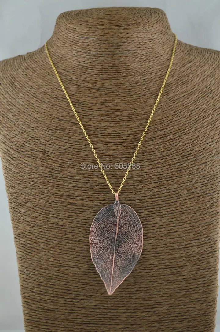 Античные медные Подвески в виде листьев уникальный подарок на Рождество и день