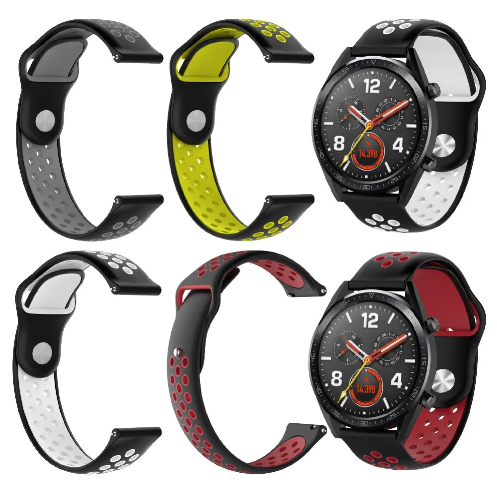 Ремешок для часов аксессуары Huawei watch GT 1 gt 2 46mmsport ремешки samsung gear s3 frontier Classic 22 мм
