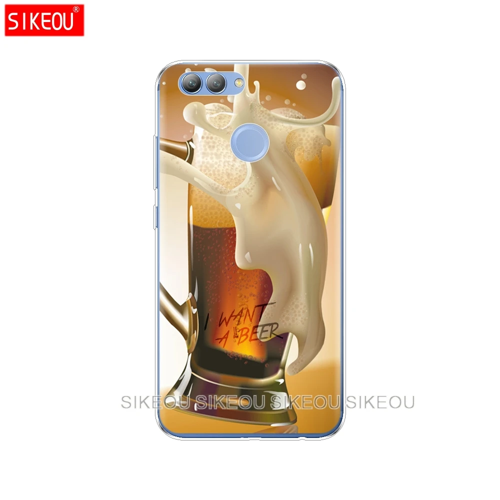 Silicone phone Cover Case for huawei Y3 Y6 Y5 2 II 2017 nova 2s LITE plus Beer A Glass of Summer Cocktai Food | Мобильные телефоны