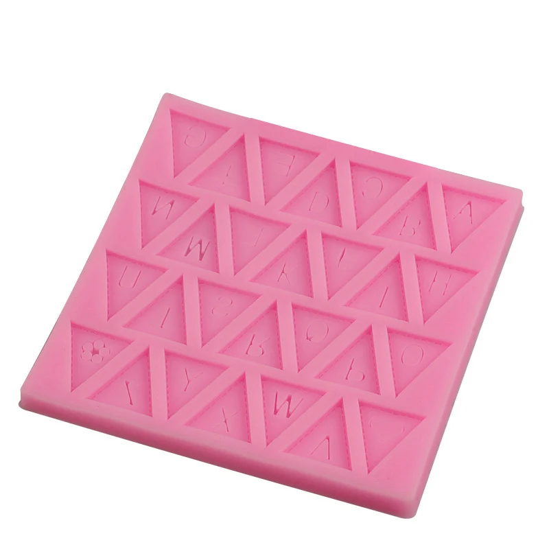 Alphabet Letters Silicone Mold Flag Design Chocolate Fondant Cake Decorating Tools Bakeware Accessories Random Color | Дом и сад