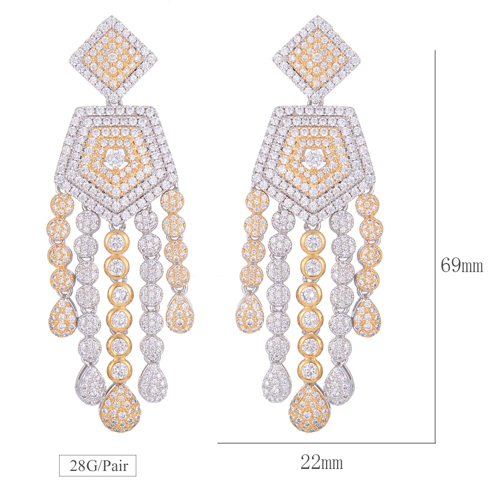 

missvikki Exclusive Customization Noble Pendant Earrings For Women Participate in Important Occasions Jewelry High Quality