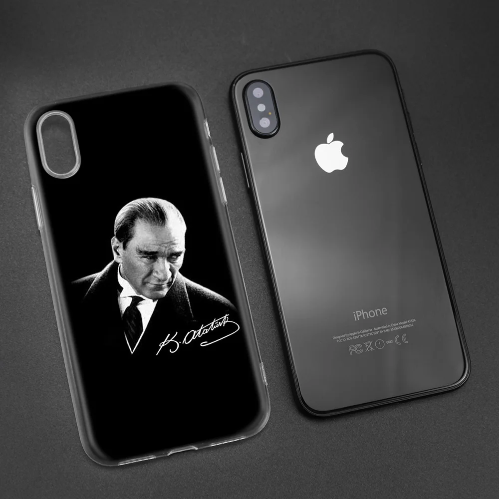 Чехол для iPhone 7 8 6 6s Plus 5 5S SE 5C X XS MAX XR Силиконовые чехлы чехол Турция Mustafa kemale Ataturk