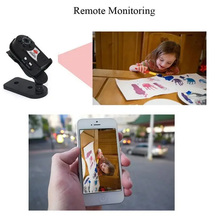 Mini Camera Q7 WIFI P2P DV DVR Wireless IP Cam Video Camcorder Recorder Network Remote View Night Vision IR/Motion Detect | Электроника