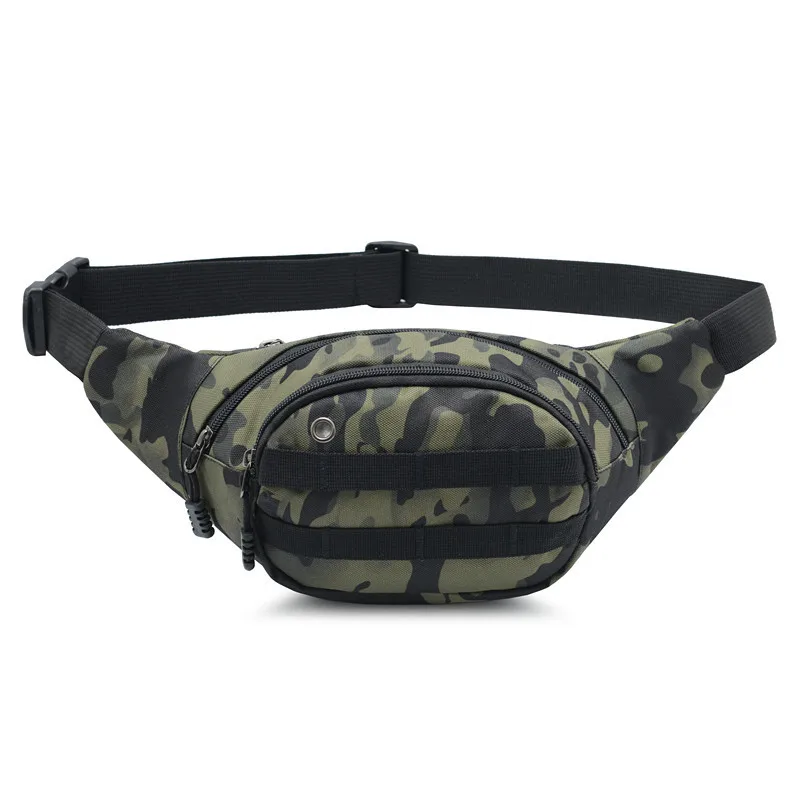 

Waterproof Nylon Men's Waist Fanny Pack Hip Bum Tactical Military Travel Hiking Belt Bag Waist Purse Money Phone Male Banana Bag