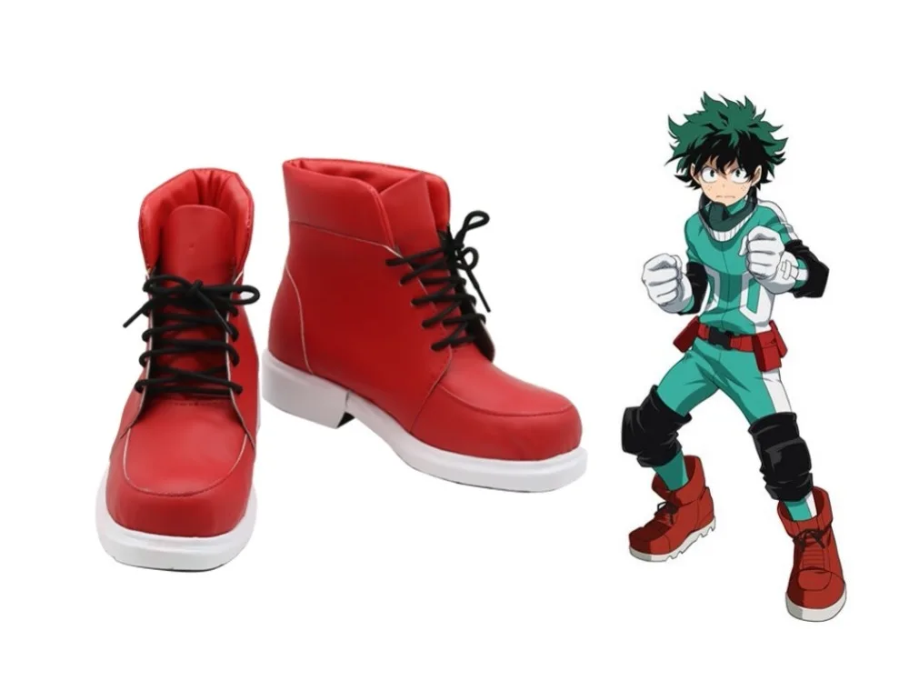 Новинка Обувь для костюмированной вечеринки My Hero academic Izuku Midoriya Ботинки из