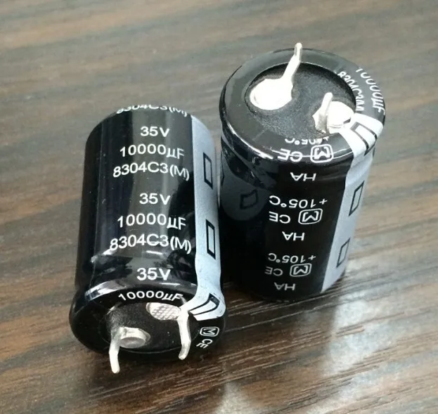2 шт 10000 мкФ 35V HA серия 22x35 мм 35V10000uF защелкивающийся PSU алюминиевый электролитический конденсатор