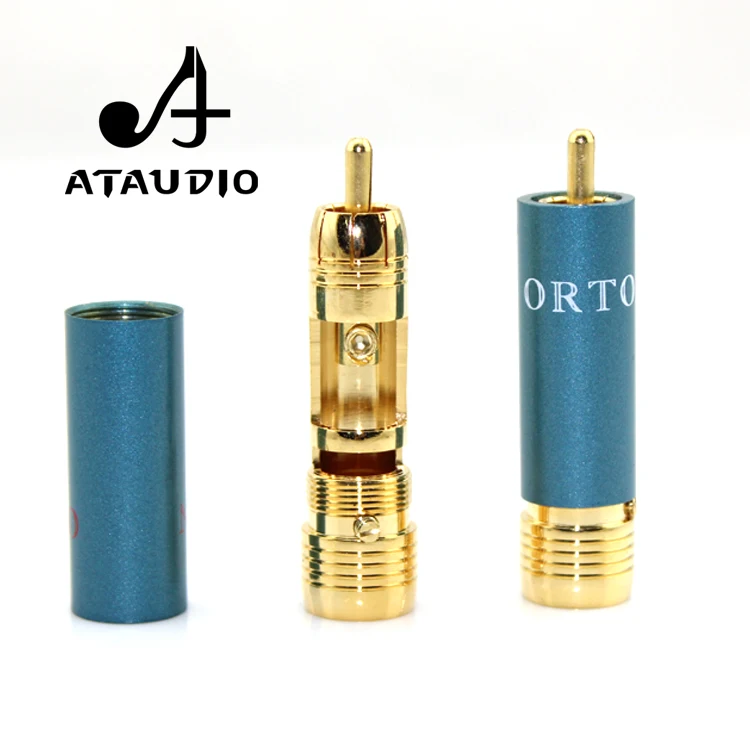 4 шт./лот ATAUDIO позолоченный Hi Fi RCA разъем end справка 8NX разъемы|connector rca|connector tconnector plug
