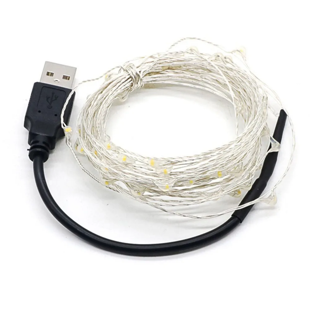 Светодио дный 5 м 50 светодио LED Usb модели светодиодные медные струнные огни