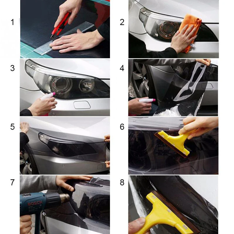 Автомобисветильник фара задний фонарь затеняющая наклейка для fiesta mk7 mitsubishi volvo v40