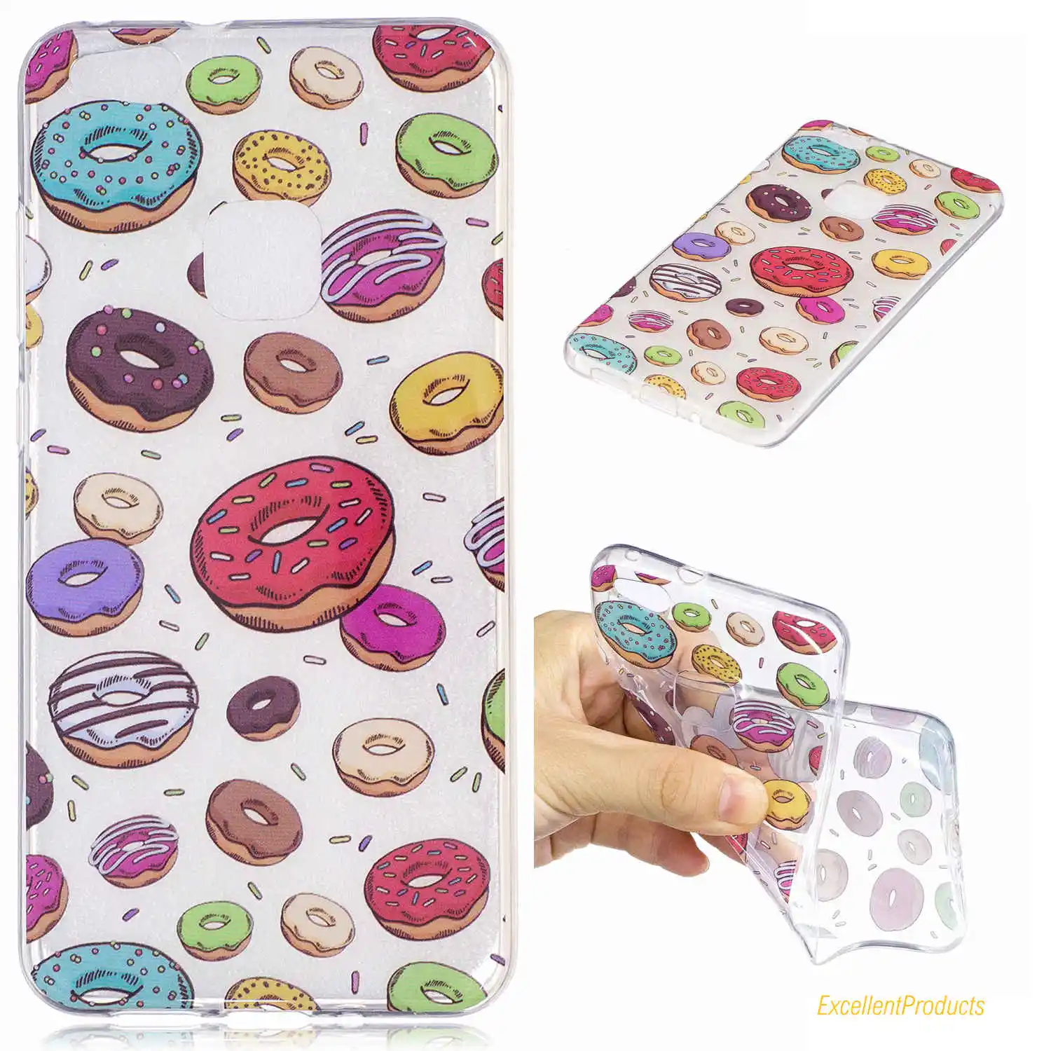 Стильный Печать мультфильм милый Панда Цветок кактуса кремния Мягкие TPU + IMD чехол