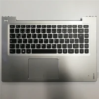 new for lenovo u430p u430t u430 eu gr keyboard palmrest top cover upper case with touchpad and speaker silver pn90203169