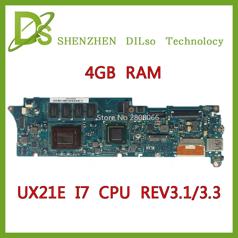 

KEFU UX21E материнская плата для ASUS UX21E материнская плата для ноутбука с cpu i7 ev3.1/3,3 UX21E тест оригинальная материнская плата Тест