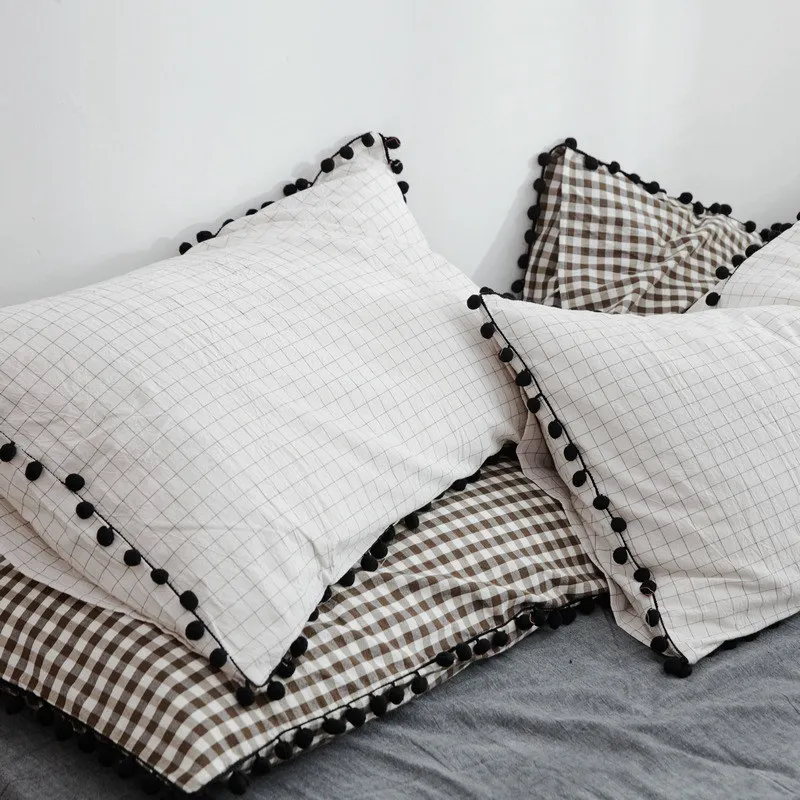 pillowcase x1 LOVINSUNSHINE/Высококачественная хлопковая наволочка; милая однотонная наволочка для девочек; 48X74 см; HK01 - Цвет: pillowcase x1