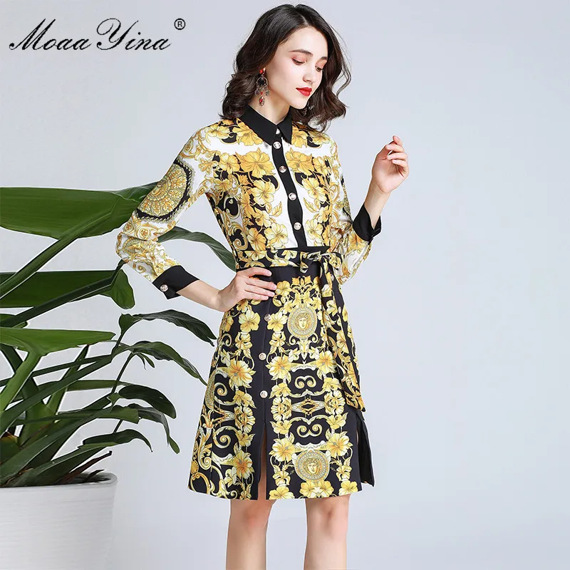 MoaaYina модельер взлетно посадочной полосы платье сезон: весна–лето женское с