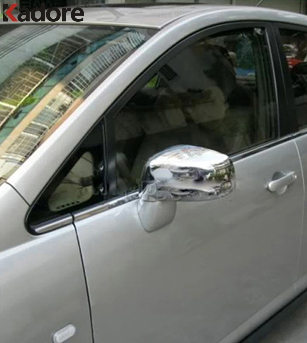 Для Nissan Tiida хэтчбек 2008 2009 2010 ABS Хромированная Боковая дверь зеркало заднего вида накладка(не для южной и Северной Америки