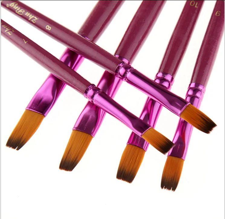 12 шт./лот разные размеры кисть для рисования волос из нейлона набор акварели