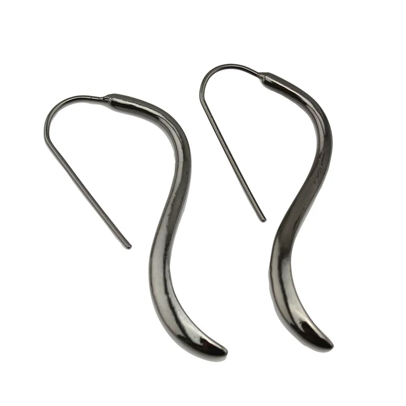 Trusta модные новые золотые/серебряные/черные простые серьги кольца для женщин и