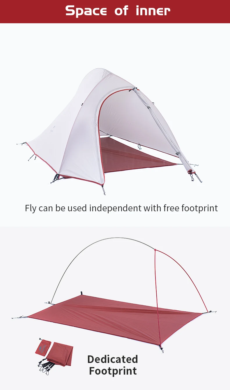 NatureHike сверхлегкий водонепроницаемый открытый 4 сезона 2 Человек Палатка 210T 20D клетчатые тканевые палатки двухслойные палатки для кемпинга от DH