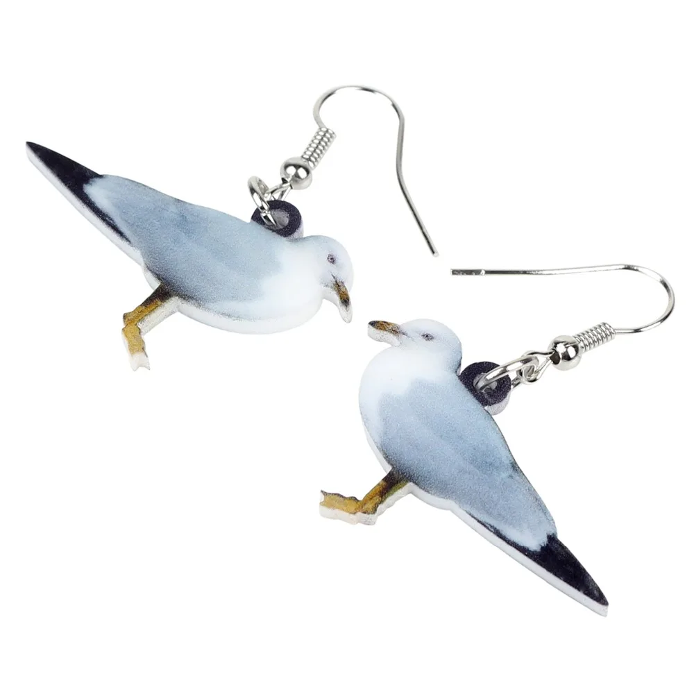 Женские акриловые серьги WEVENI большие длинные висячие серьги-подвески в виде